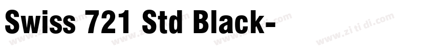 Swiss 721 Std Black字体转换
